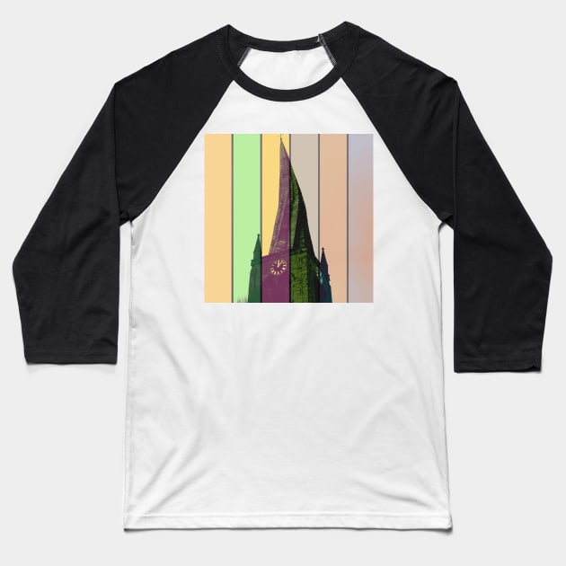 Crooked Spire Baseball T-Shirt by robsteadman